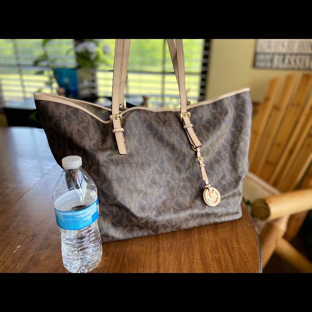 Michael Kors MK logo - extra large tote bag